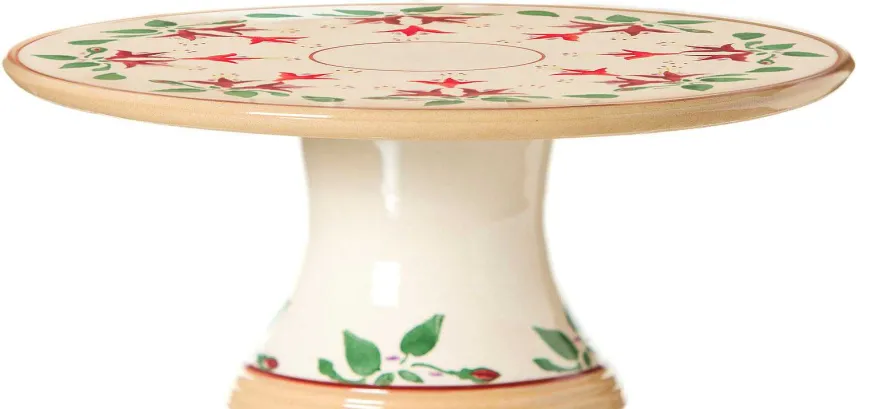 Cheap 9" Footed Cake Plate Fuchsia Serving
