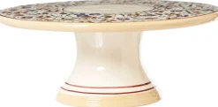 Cheap 9" Footed Cake Plate Wild Flower Meadow Serving