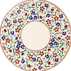 Cheap 9" Footed Cake Plate Wild Flower Meadow Serving