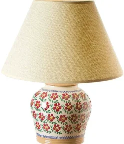 Cheap 7" Lamp Old Rose Base Only Old Rose