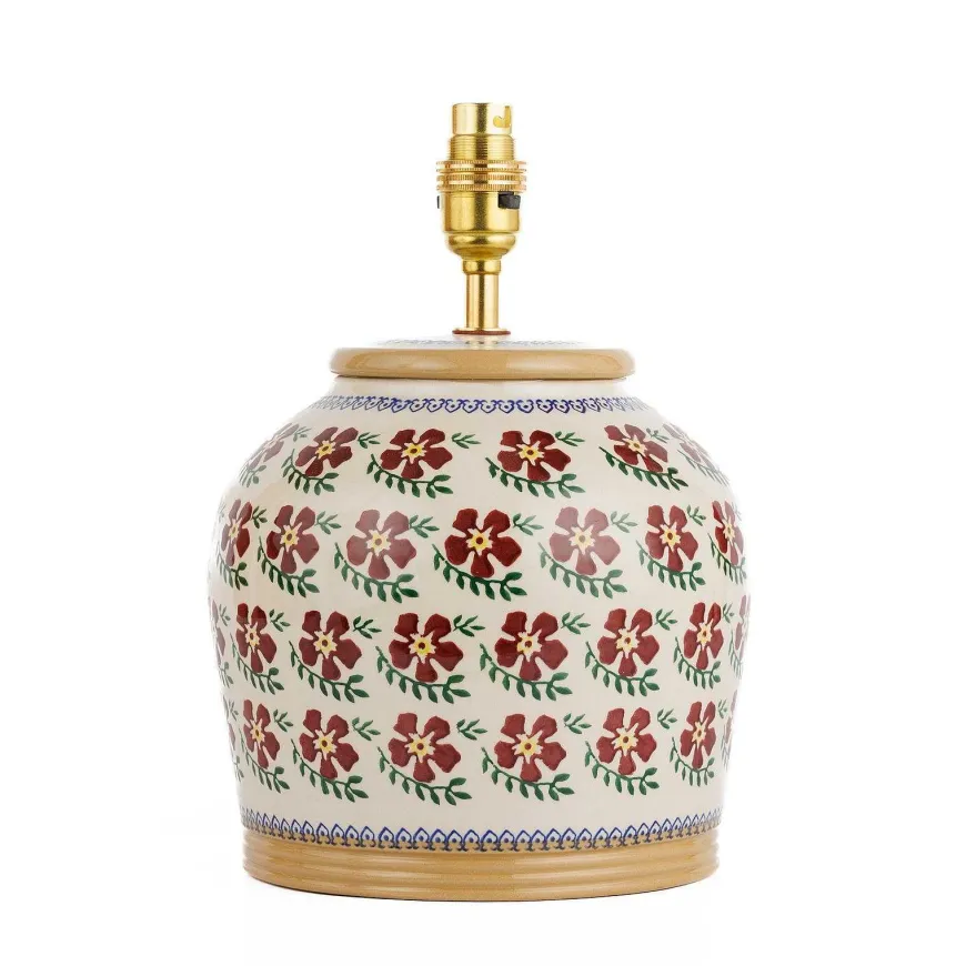New 7" Lamp Old Rose Base Only Wedding Gifts