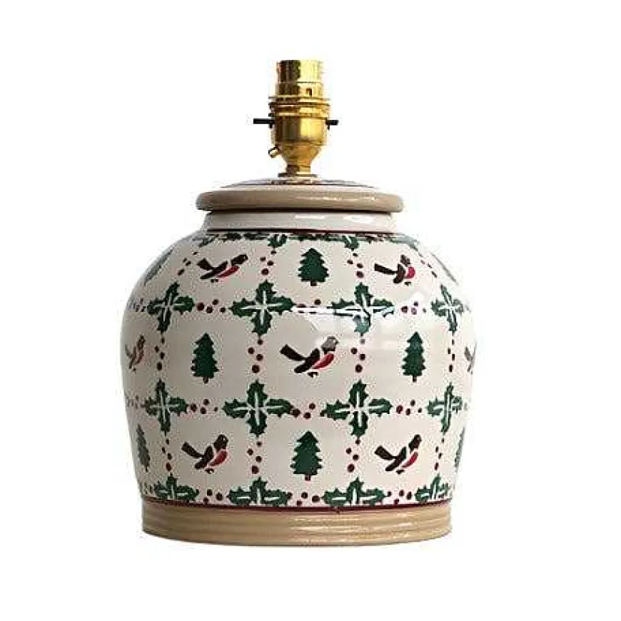 Sale 7" Lamp Winter Robin Base Only (Eu Fittings) Lamps