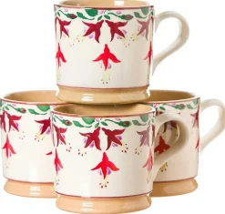 Outlet 4 Large Mugs Fuchsia Mugs