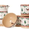 Best Sale 4 Large Mugs, Medium Jug & Small Bowl Winter Robin Special Event Gifts