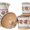 Best 4 Large Mugs, Medium Jug & Small Bowl Old Rose Gift Sets