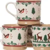 Cheap 2 Large Mugs Reindeer & 2 Large Mugs Winter Robin Winter Robin