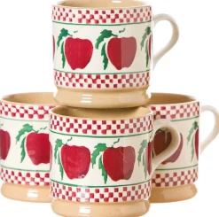 Outlet 4 Small Mugs Apple Apple