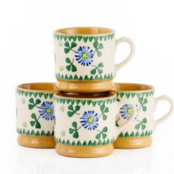 Outlet 4 Small Mugs Clover Mugs