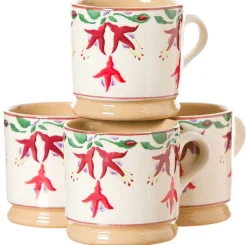 Outlet 4 Small Mugs Fuchsia Fuchsia