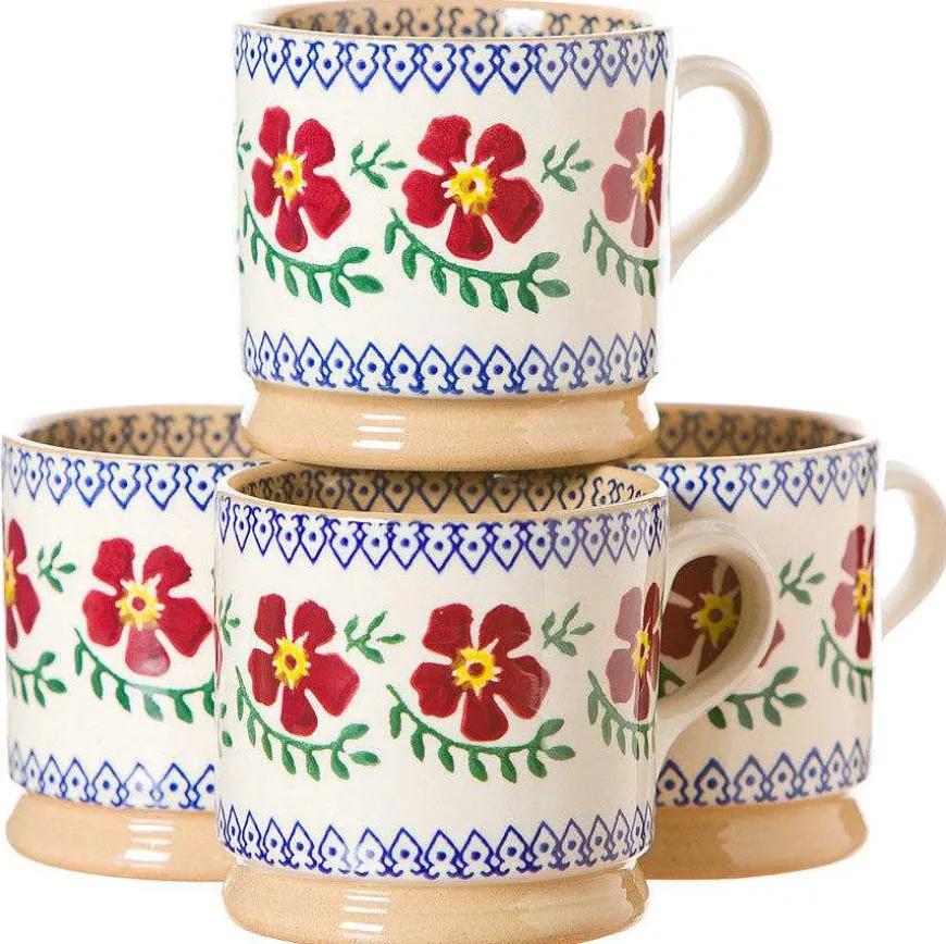 Cheap 4 Small Mugs Old Rose Special Event Gifts