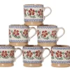 Flash Sale 6 Small Mugs Old Rose Coffee Addict'S Gifts