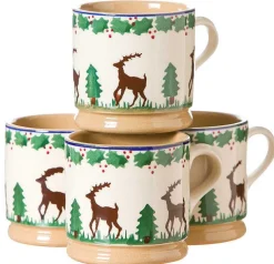 Best 4 Small Mugs Reindeer Gift Sets