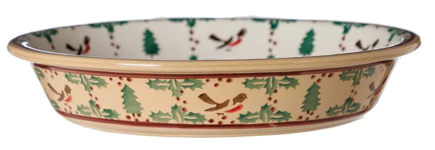 Online Classic Pie Dish Winter Robin Oven Friendly Dishes