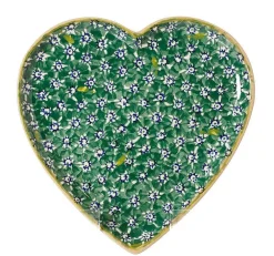Online Cookie Jar And Medium Heart Plate Lawn Green Gift Sets