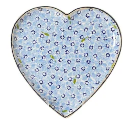 Cheap Cookie Jar And Medium Heart Plate Lawn Light Blue Gift Sets