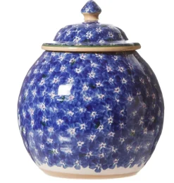 Sale Cookie Jar And Medium Heart Plate Lawn Dark Blue Storage Jars