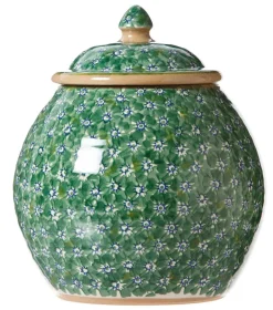 Online Cookie Jar And Medium Heart Plate Lawn Green Storage Jars