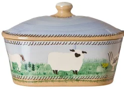 Best Covered Butterdish Assorted Animals St Patrick'S Day
