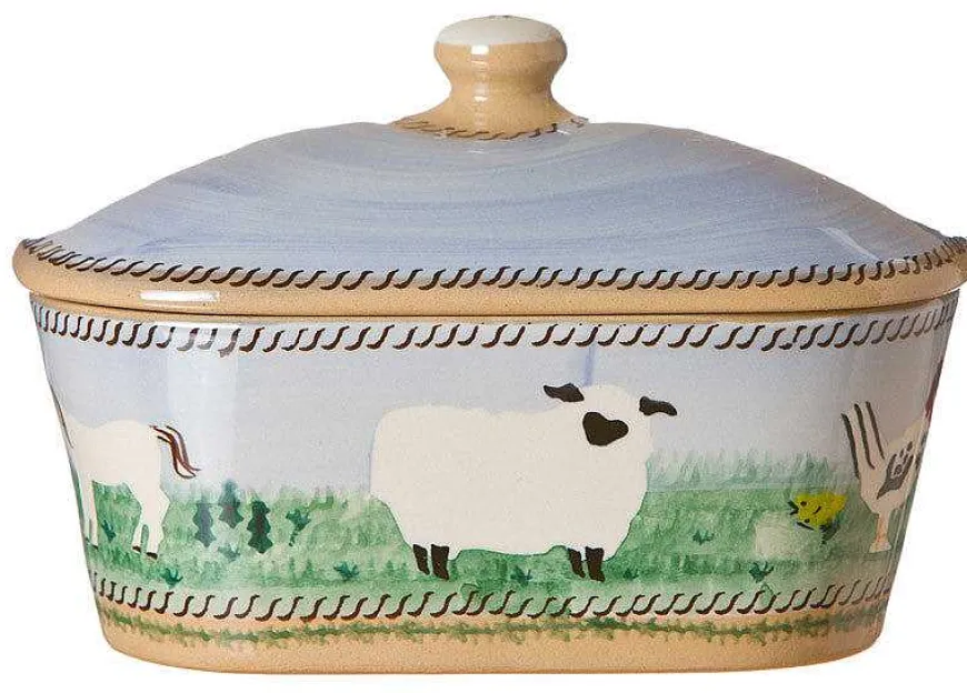 Best Covered Butterdish Assorted Animals St Patrick'S Day