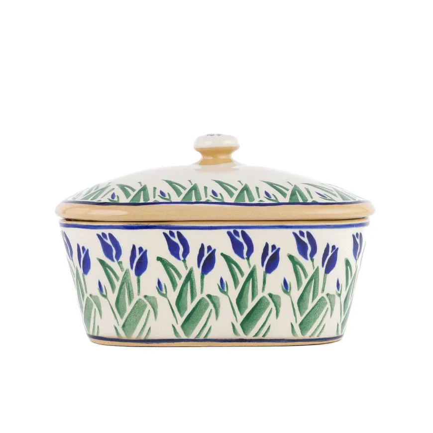 Best Covered Butterdish Blue Blooms Blue Blooms
