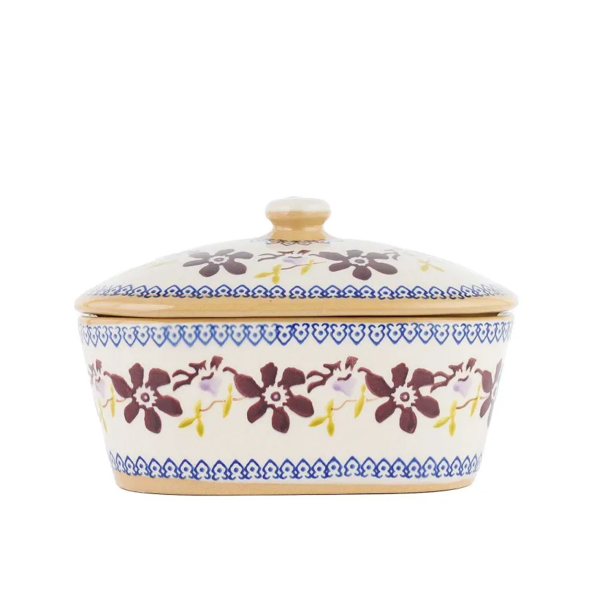 Fashion Covered Butterdish Clematis Serving Accessories