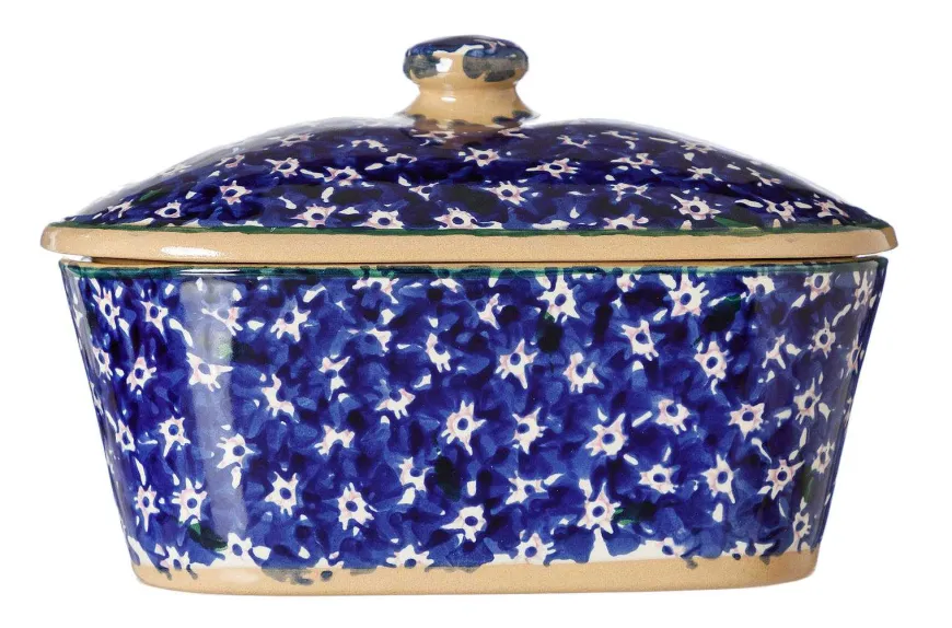 Fashion Covered Butterdish Dark Blue Lawn Lawn