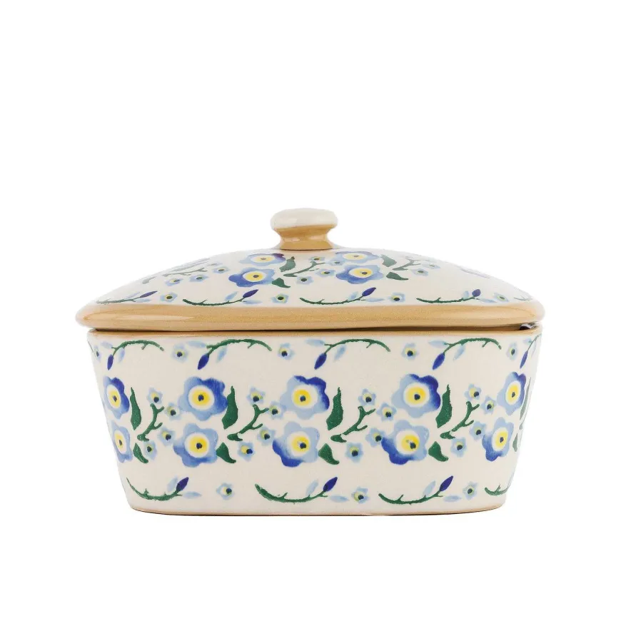 Shop Covered Butterdish Forget Me Not Mother'S Day