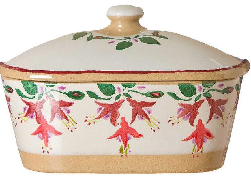 Shop Covered Butterdish Fuchsia Mother'S Day