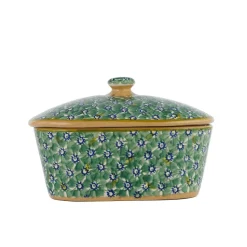 Flash Sale Covered Butterdish Lawn Green Christmas