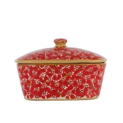 Cheap Covered Butterdish Lawn Red Mother'S Day