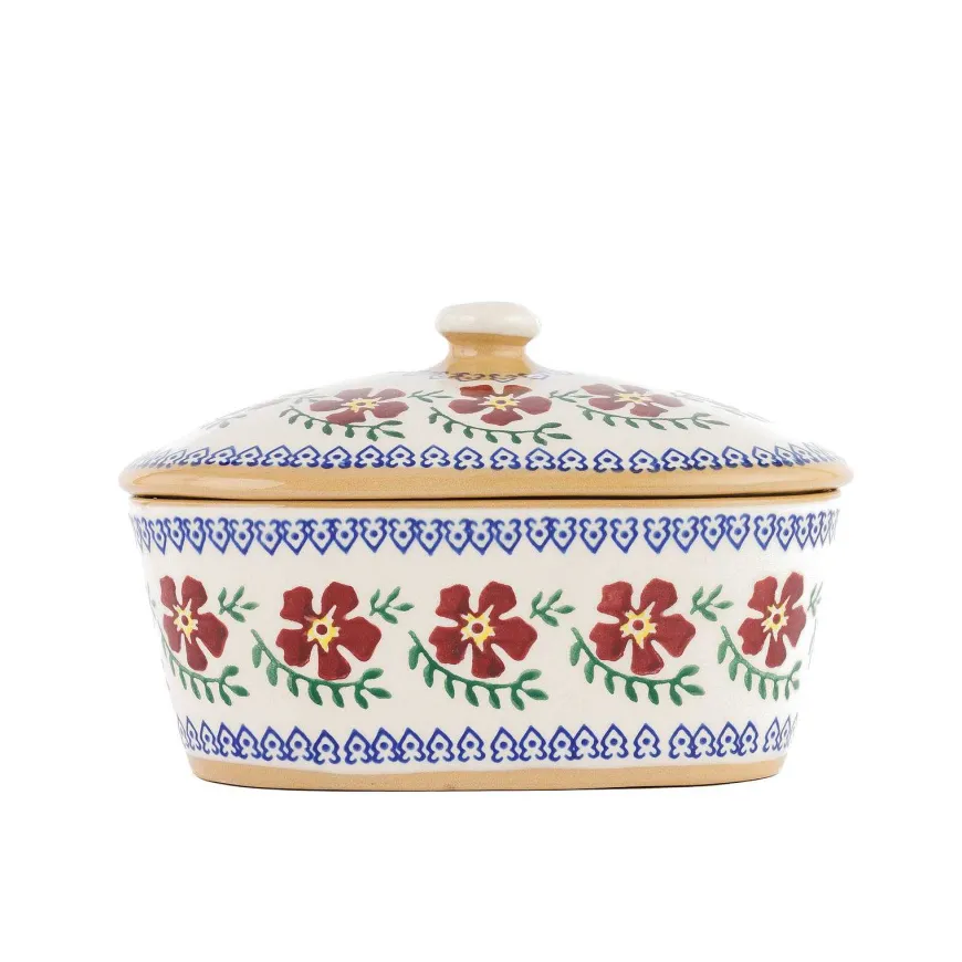 Best Covered Butterdish Old Rose Old Rose