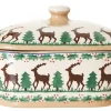 Cheap Covered Butterdish Reindeer Serving Accessories