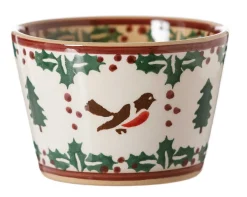 Sale Custard Cup Winter Robin Oven Friendly Dishes