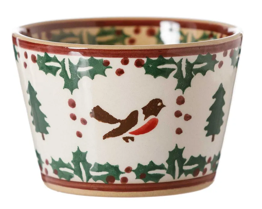 Sale Custard Cup Winter Robin Oven Friendly Dishes