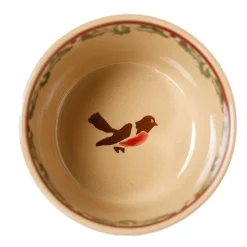 Sale Custard Cup Winter Robin Oven Friendly Dishes