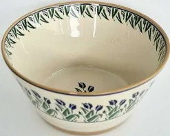 Cheap Large Angled Bowl Blue Blooms Blue Blooms