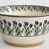 Best Sale Large Angled Bowl Blue Blooms Mother'S Day