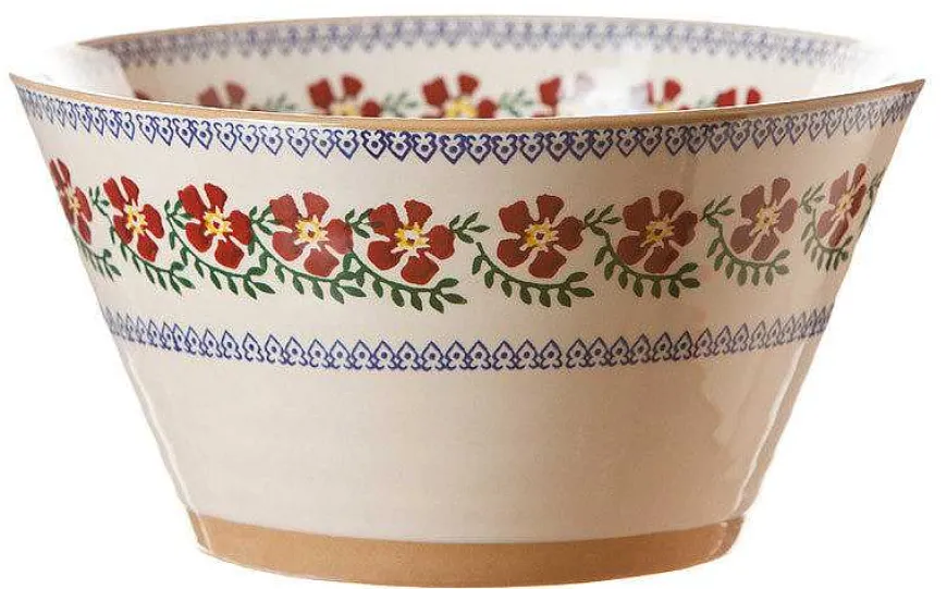 Shop Large Angled Bowl Old Rose Bowls