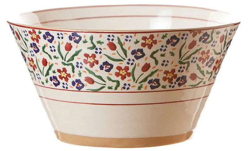 Shop Large Angled Bowl Wild Flower Meadow Wild Flower Meadow