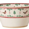 Sale Large Angled Bowl Winter Robin Winter Robin