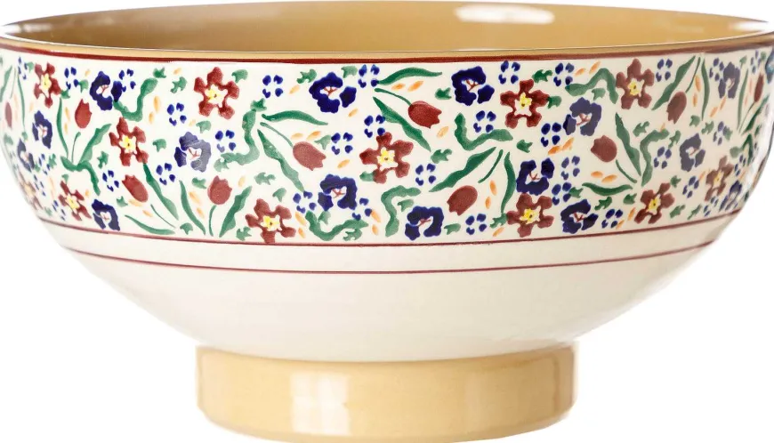 Flash Sale Large Bowl Wild Flower Meadow Bowls