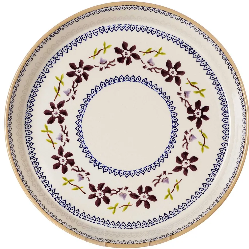 Sale Large Quiche Dish Clematis Oven Friendly Dishes