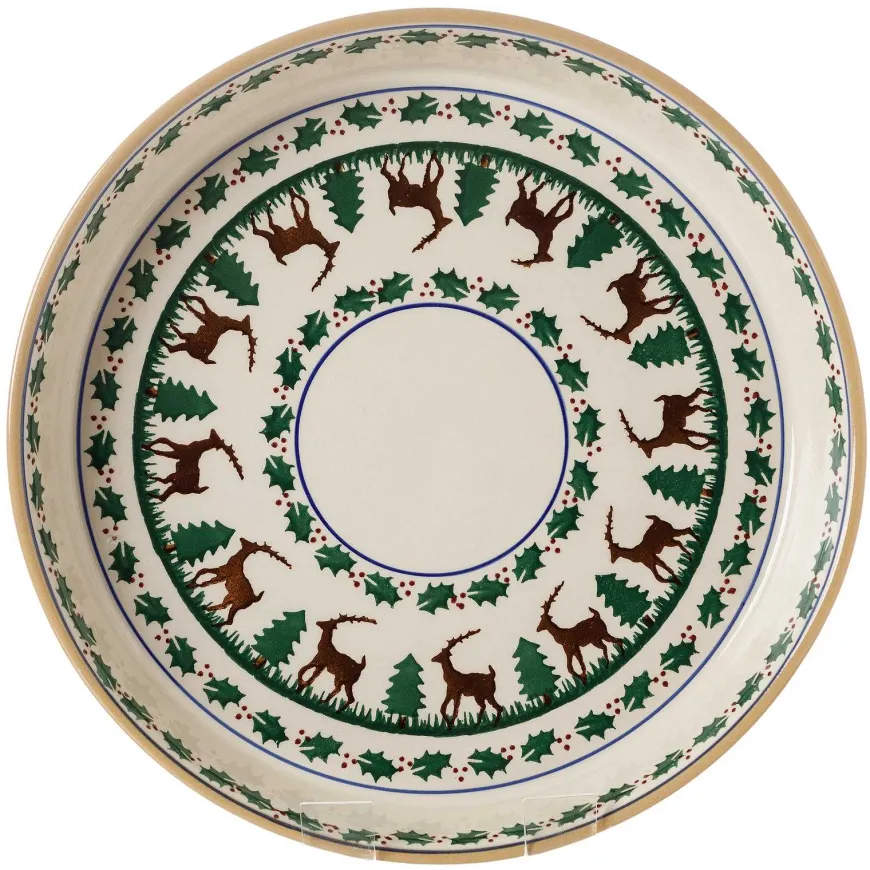 Shop Large Quiche Dish Reindeer Reindeer