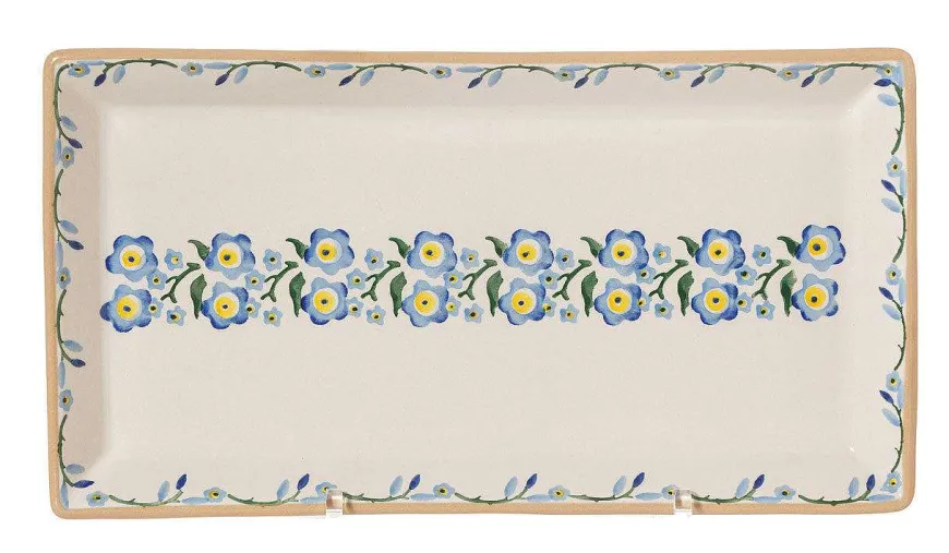 Store Large Rectangle Plate Forget Me Not Forget Me Not