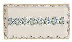Store Large Rectangle Plate Forget Me Not Plates