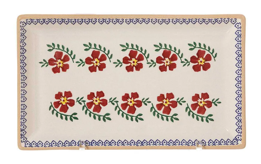 Online Large Rectangle Plate Old Rose Plates