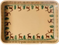 Sale Large Rectangular Oven Dish Reindeer Reindeer