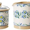 Best Lidded Sugar Bowl And Small Cylinder Jug Forget Me Not Easter
