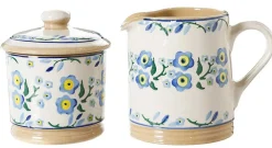 Best Lidded Sugar Bowl And Small Cylinder Jug Forget Me Not Forget Me Not