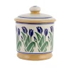 Store Lidded Sugar Bowl Blue Blooms Easter